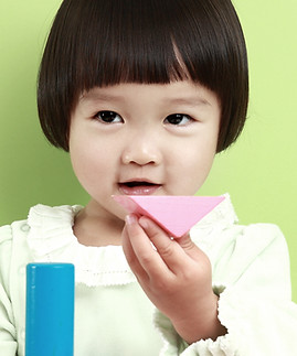 Girl with Wooden Blocks