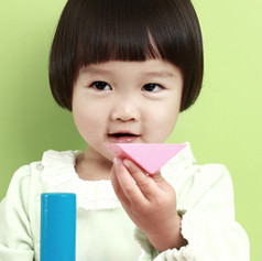Girl with Wooden Blocks