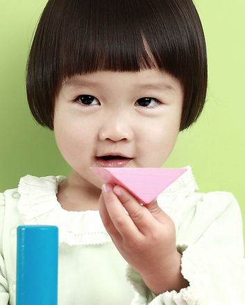 Girl with Wooden Blocks