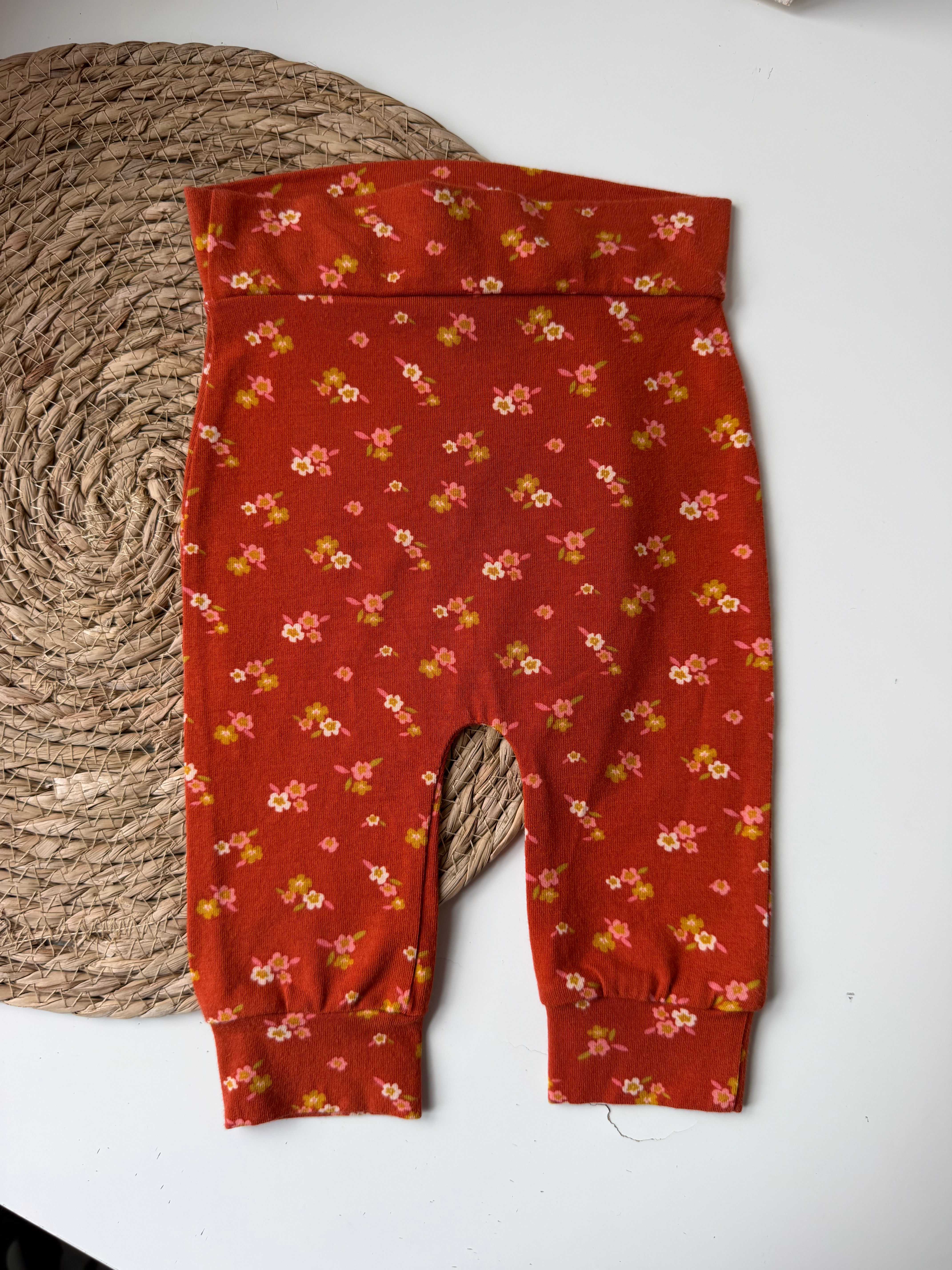bruine bloemen legging