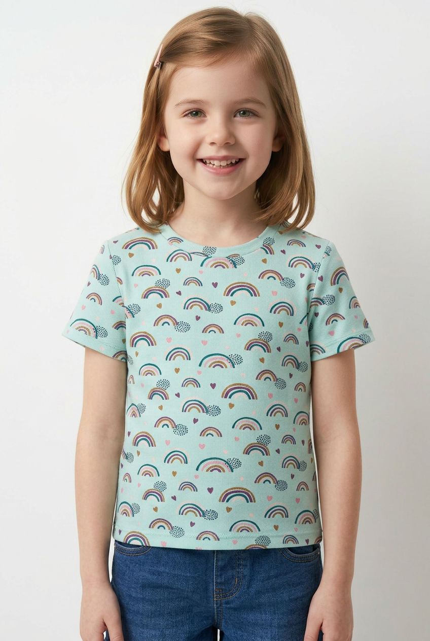 munt regenboog t-shirt