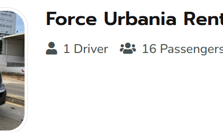 Force Urbania Van Rental in Bangalore – Perfect for Family & Business Travel