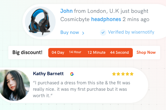 Wisernotify Social Proof App banner