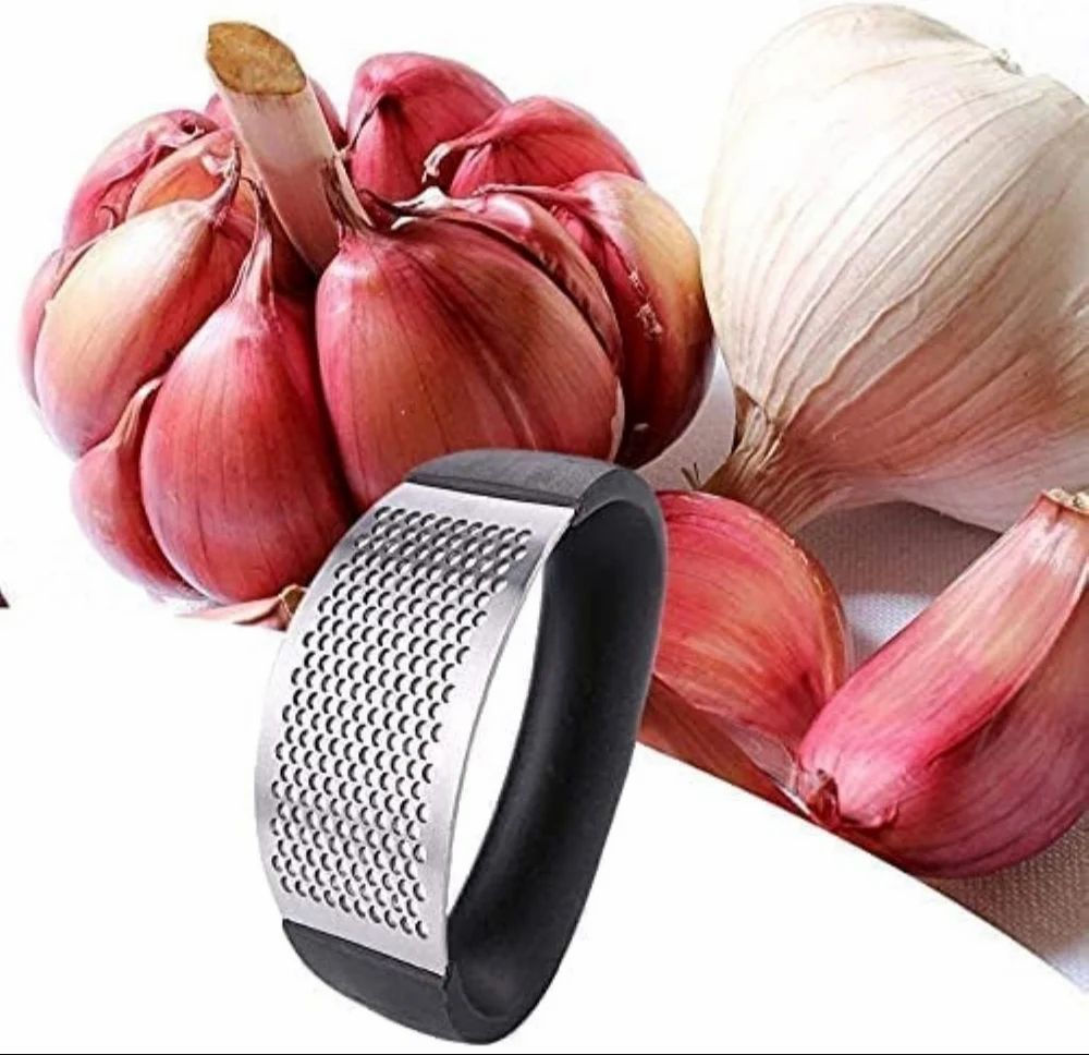 Stainless Steel Garlic Press Rocker, Garli... - Vegetable Chopper