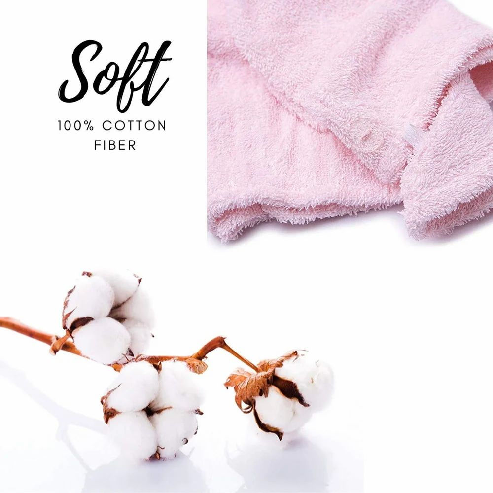 Hair Towel Wrap 60 grm 8Soft Microfiber Fa... - Bathroom Products