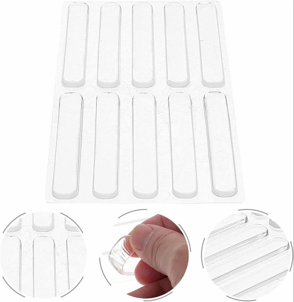 10 Pcs Silicone Door Bumper Cabinet Door... - Bathroom Access...