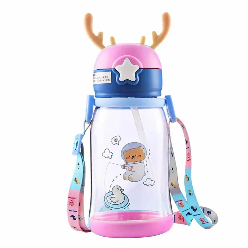 Cartoon Water Bottles for Kids,Leakproof Sipper... - Water Bottle