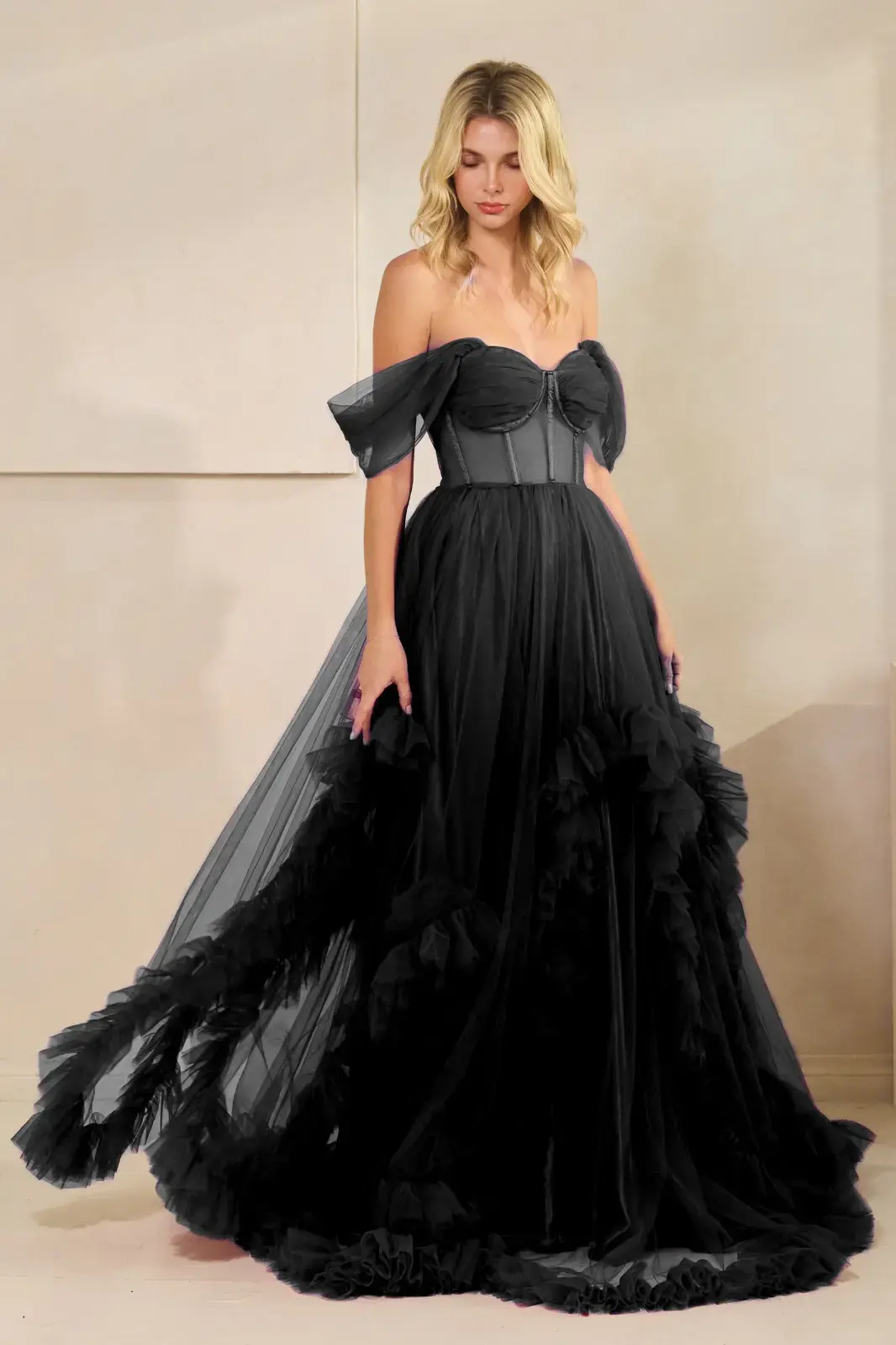 Midnight Couture Ruffle