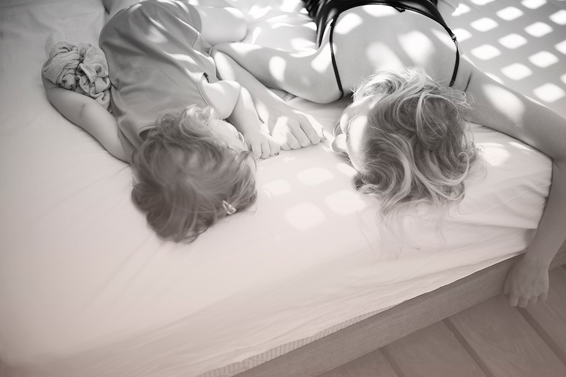 Mother And Child Resting