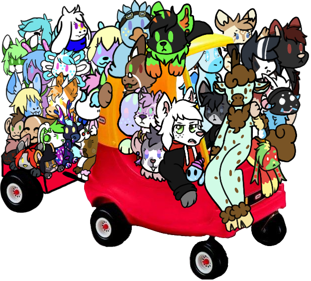 almost all my sonas for a tiktok i did