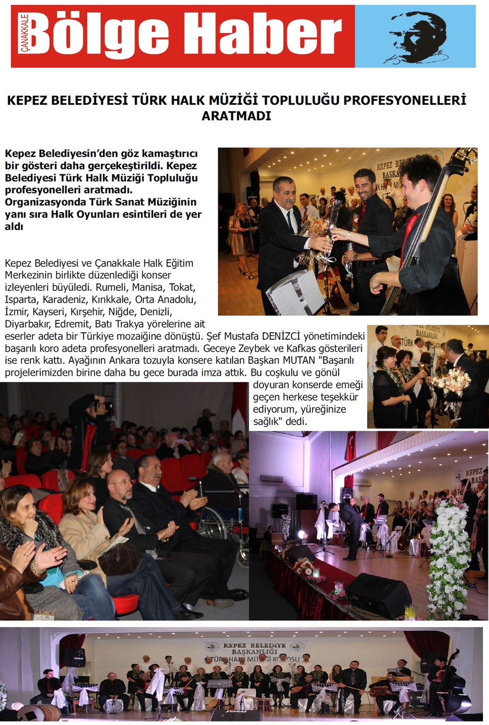 KEPEZ BELEDİYESİ TÜRK HALK MÜZİĞİ TOPLULUĞU PROFESYONELLERE TAŞ ÇIKARDI