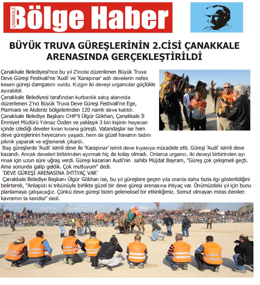 BÜYÜK TRUVA GÜREŞİNİN 2.CİSİ ÇANAKKALE ARENASINDA GERÇEKLEŞTİRİLDİ 