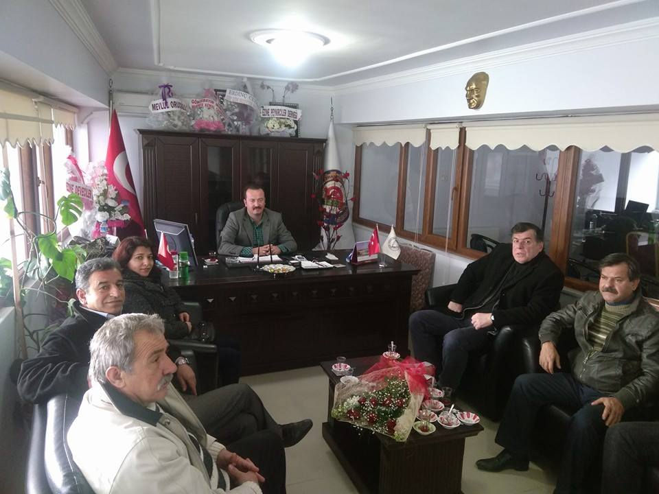 EZİNE CHP İLÇE BAŞKANLIĞINDAN ZİRAAT ODASI'NA ZİYARET
