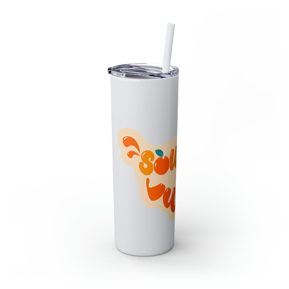 Thumbnail: Skinny Tumbler with Straw, 20oz