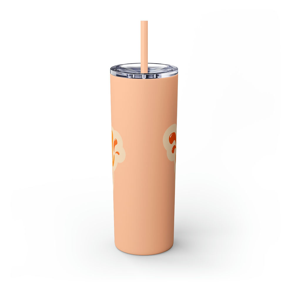 Thumbnail: Skinny Tumbler with Straw, 20oz