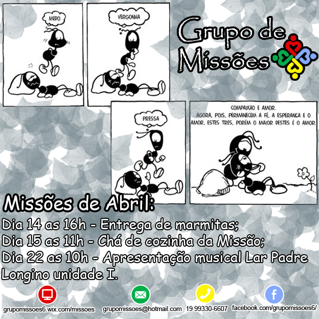 Missões de abril de 2018