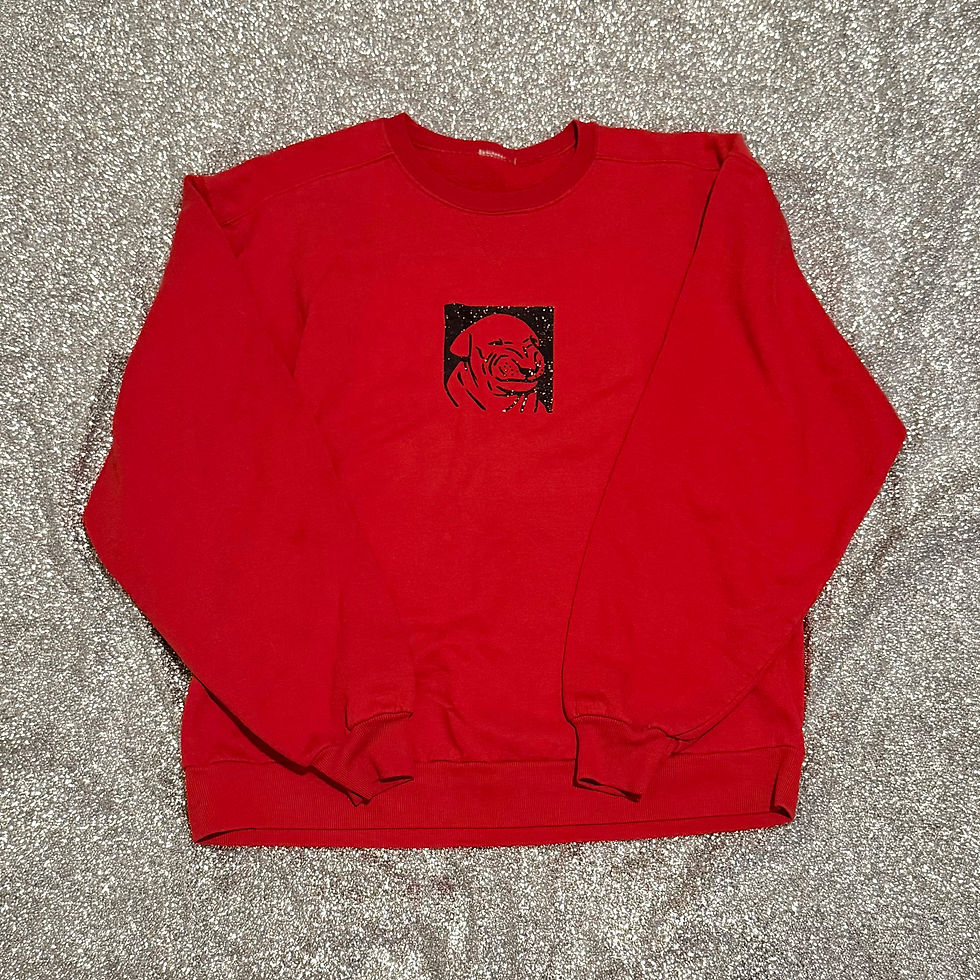 Thumbnail: scrungly bull terrier crewneck!