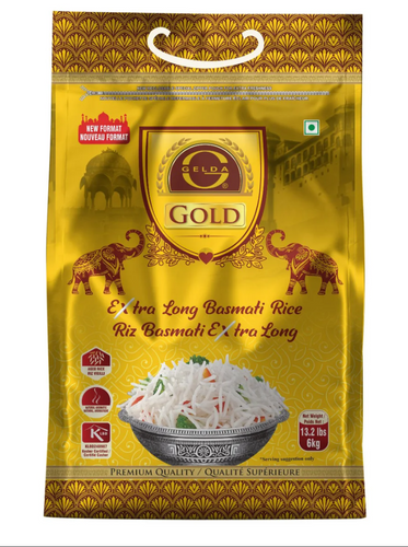Basmati Rice 6 kg (Gelda Gold 13.2 LB) | INDIAN SPICE HAVEN