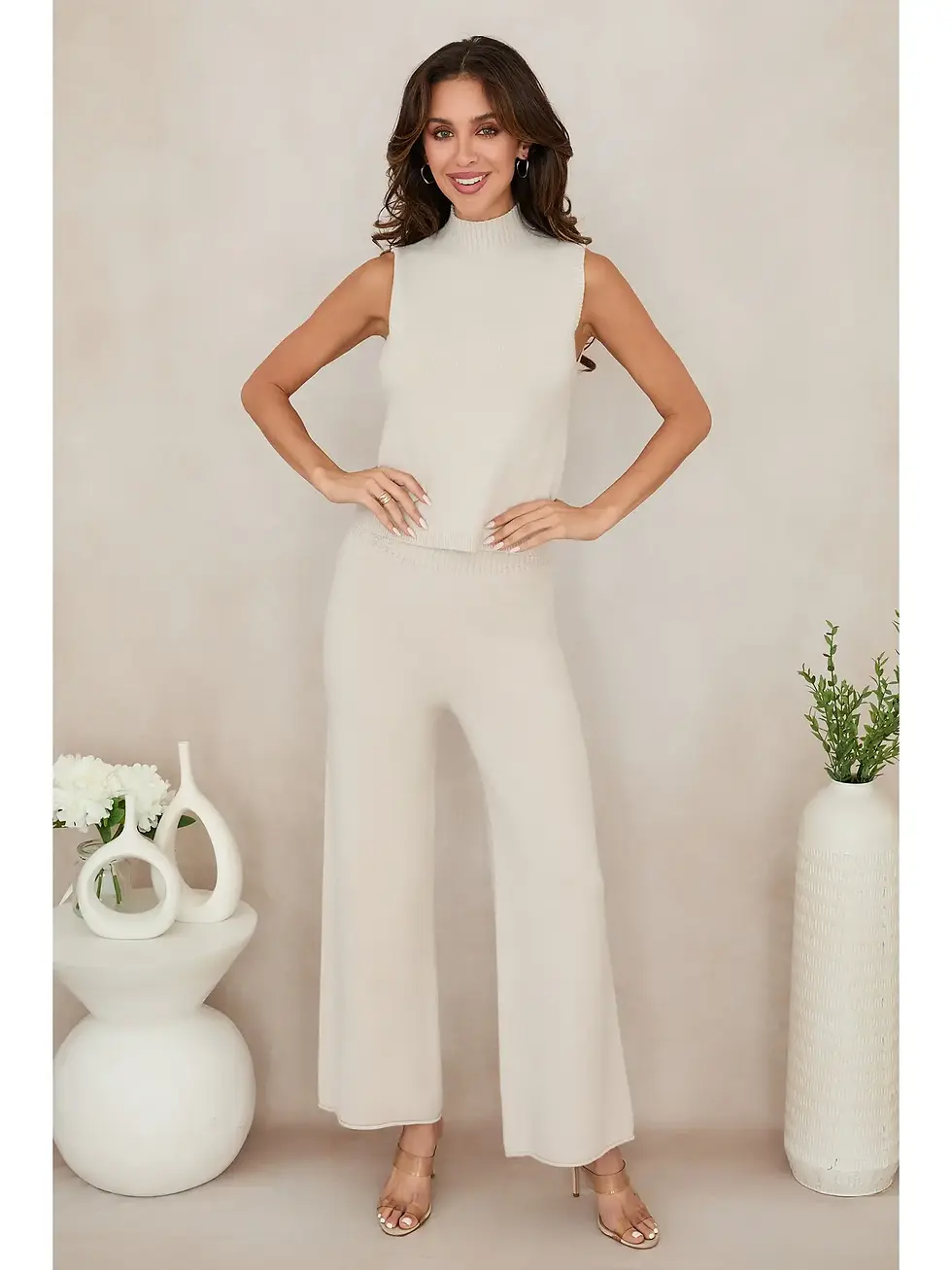 Thumbnail: Milio Milano | Italian Knit Sleeveless Mock Neck