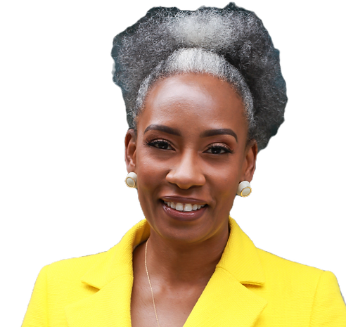 Rhonda Douglas Charles, career strategist and Founder of AdnohrDocs, wearing a bright yellow blazer against a neutral backgro