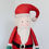 Thumbnail: Deko 17" Canvas Sitting Santa