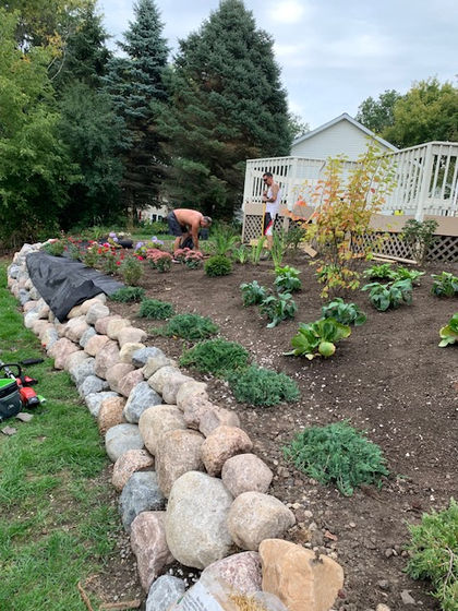 Boulder Retaining Wall