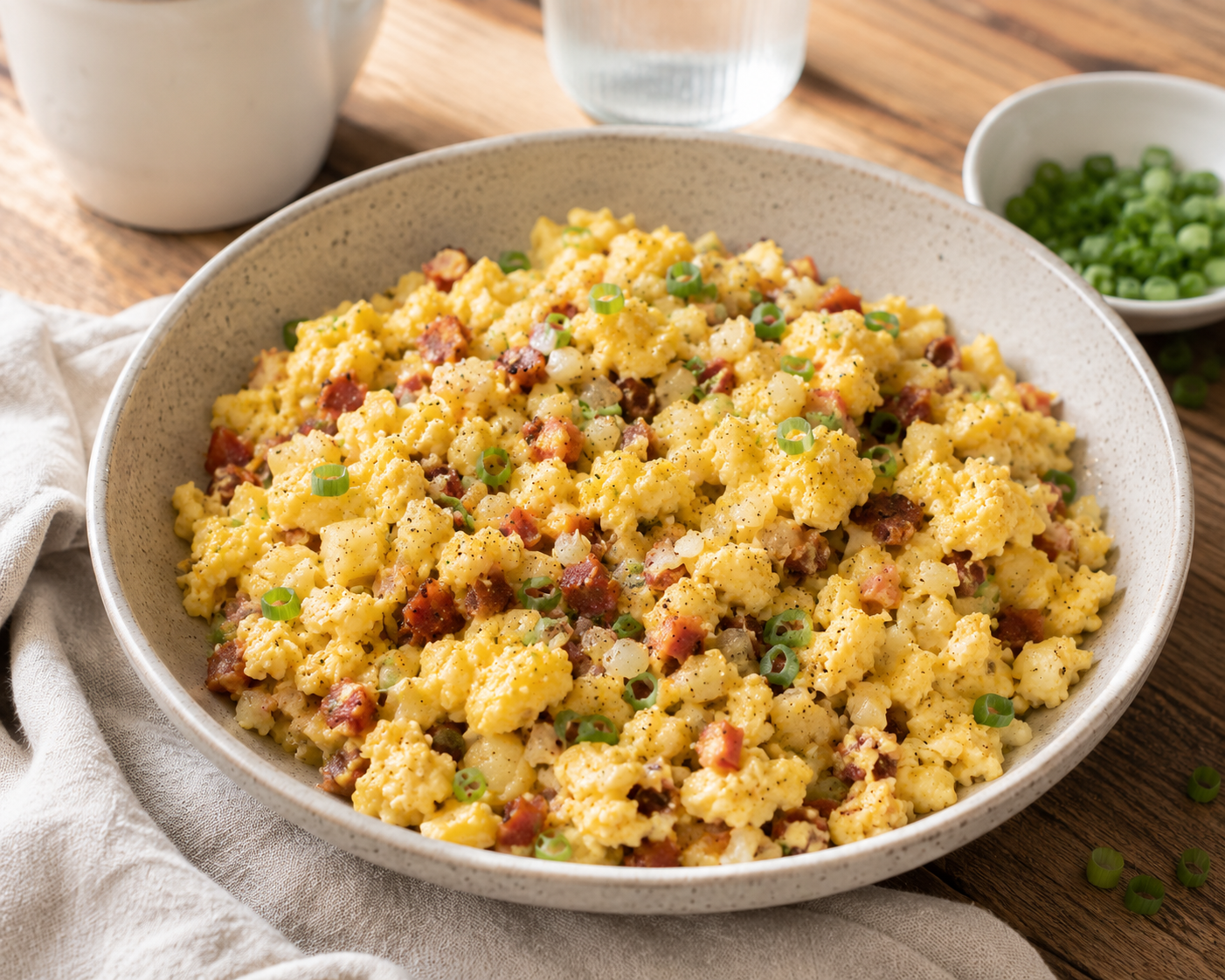 Bacon, Eggs & Veggie Skillet