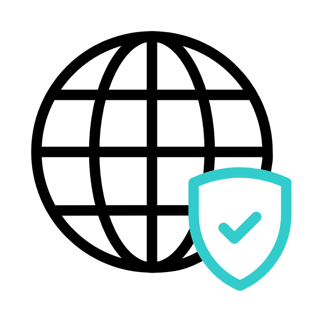 Cyber Protection Globe Icon