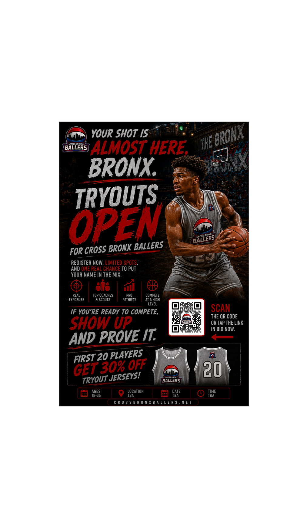 CROSS BRONX BALLERS ABA BASKETBALL TRYOUTS