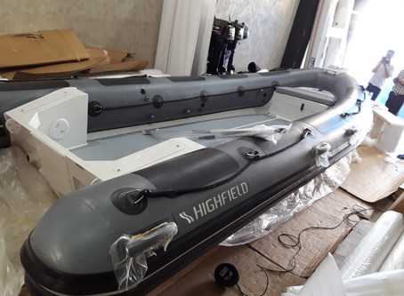 Ocean Master OM540 Rigid Inflatable Boat, alumunium hull, hypalon orca