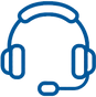 Headset icon with microphone