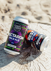 Springwell Nectaron Pale Ale and Best Bitter beer cans.