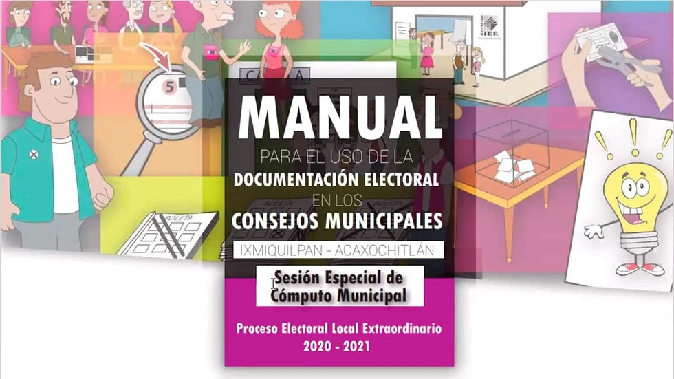 IEEH presenta Material Didáctico Electoral a utilizar en las Sesiones Especiales de Cómputo