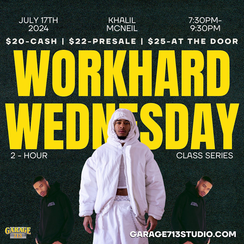 WORK-HARD WEDNESDAY: Khalil McNeil (Choreography)