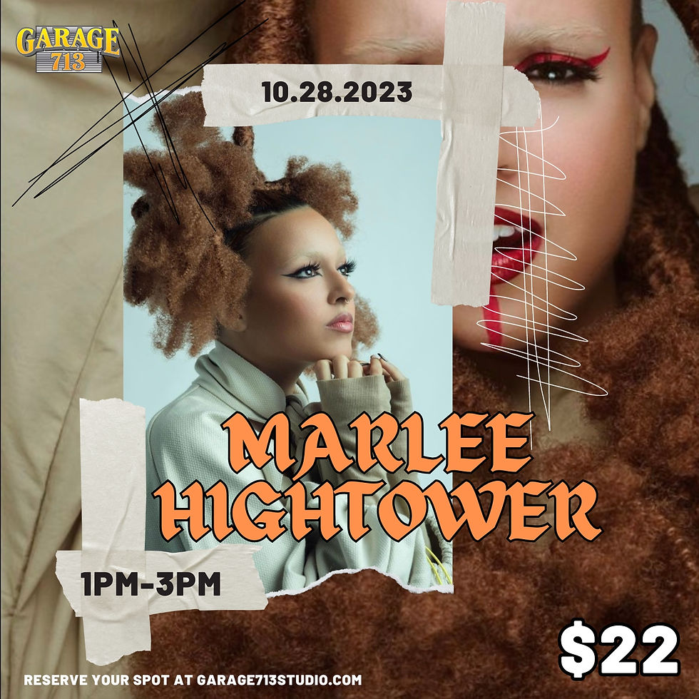 Marlee Hightower Pop-up Workshop!