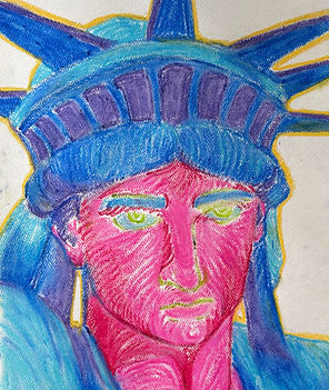 "The Colors of Liberty" oil pastels, June-August 2025