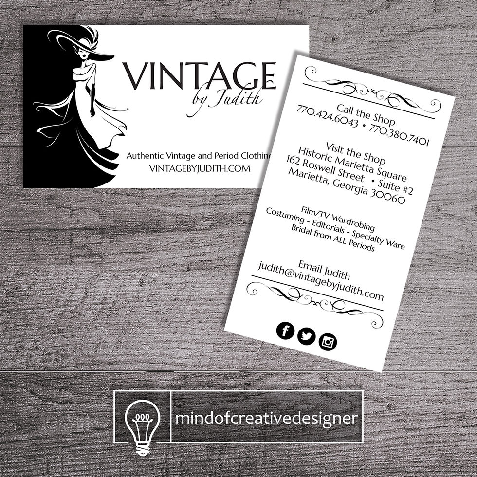 Vintage by Judith - Branding - Business Cards