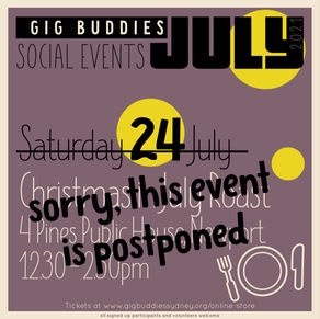 Postponed, not cancelled