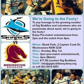 Our next Gig Buddies Sydney social revealed