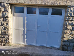 Installation porte de garage et fenêtres en PVC