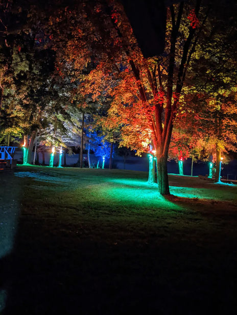 View of the property at night in the fall. Amazing colors, beautiful weather.1.jpg