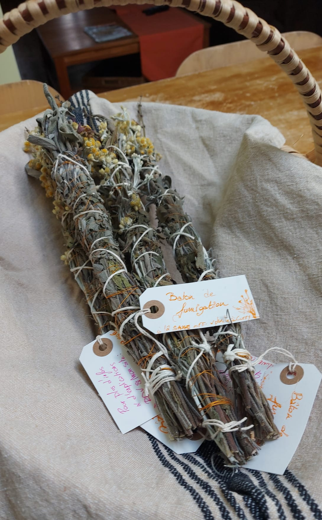 Bâton de FUMIGATION - SAUGE Officinale & plante à curry