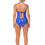 Thumbnail: Amoena Azores One Piece Bandeau Mastectomy Swimsuit - Royal Blue / White