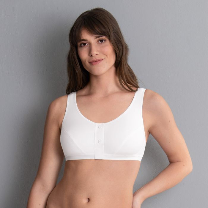 Anita Isra Front Closure Wire-free Post Operative Mastectomy Bra-White