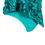 Thumbnail: Amoena Salerno Mastectomy Sarong Swimsuit - Emerald/Jade