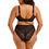 Thumbnail: Elomi Tiernie Underwired Plunge Bra - Black Stretch