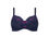 Thumbnail: Amoena Delila Underwired Mastectomy Bra - Blue/Magenta
