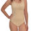 Thumbnail: Amoena Linda Mastectomy Body Suit With Wire Free Bra- Sand