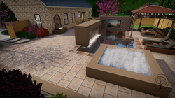Pool with bar 1