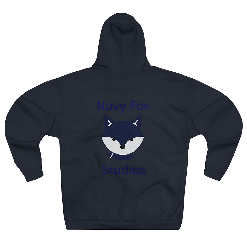 Thumbnail: Navy Fox Studios "are we deadass?" hoodie